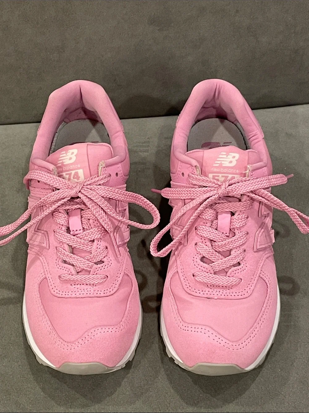 New Balance 574 Pink Sneakers Women’s 7.5 Encap Athletic Trainers Running Shoes